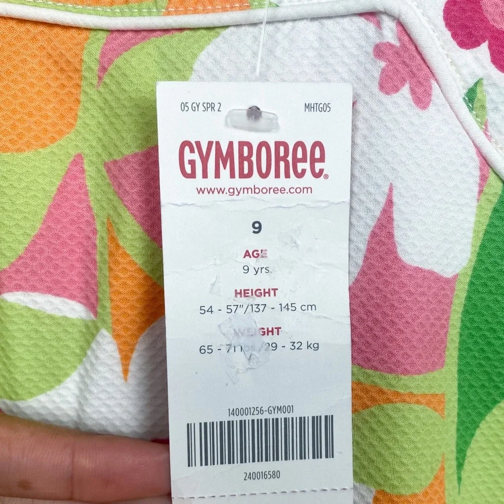 NWT Vintage Y2K Gymboree Retro Floral Print Dress Girls 9